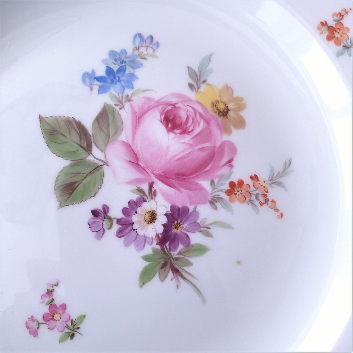 ★未使用★マイセン★皿★ブランディンシュタイン氏総手描き★チューリップブーケと虫 ☆未使用☆マイセン☆皿☆ブランディンシュタイン氏総手描き