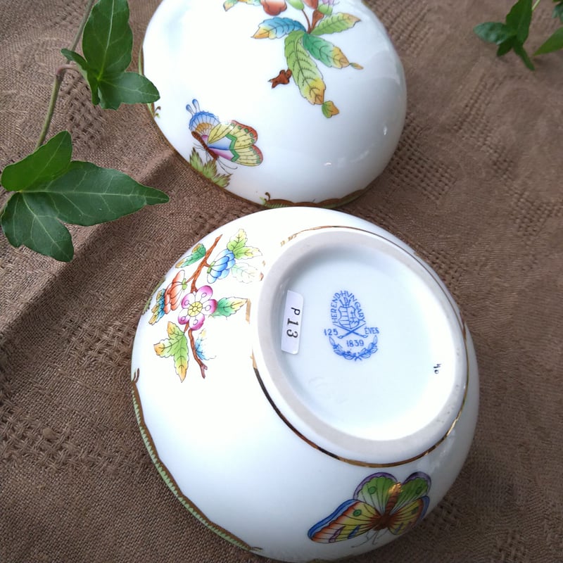 HEREND ヘレンド　ヴィクトリアプラチナ　マンダリンボンボン　小物入れ ご予約品・納期まで6ヶ月から8ヶ月 ☆NEW☆ Herend ヘレンド