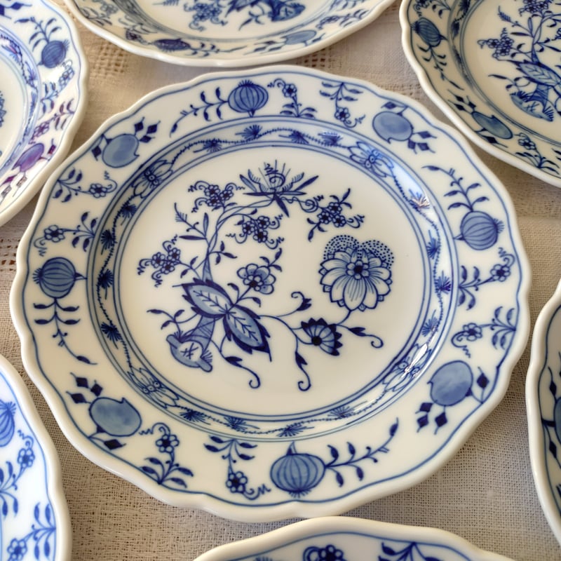 1960年代MeissenBlueOnionマイセンブルーオニオンのケーキプレート直径