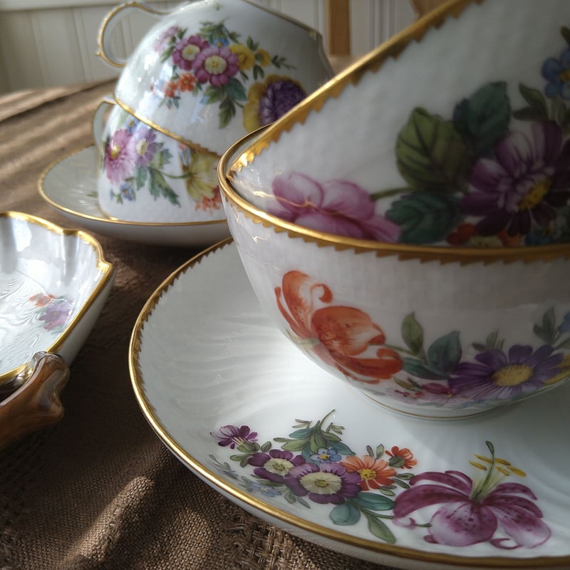 1930年代～1960年代のRoyalCopenhagenサクソンフラワーのモーニング