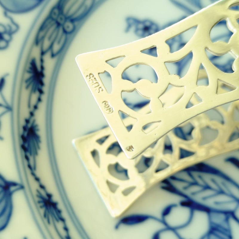 シルバー830のトングは長さ約14㎝L重さ約34g | アンティーク田中