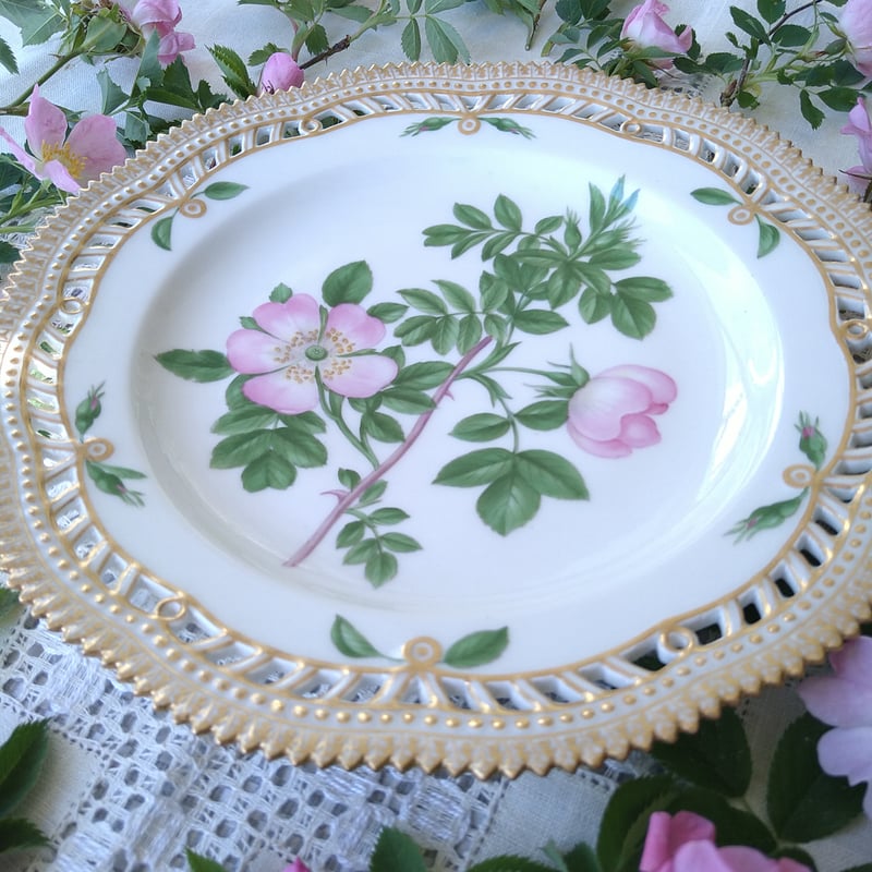 1889～1922年RoyalCopenhagenFloraDanicaフローラダニカ野ばらの