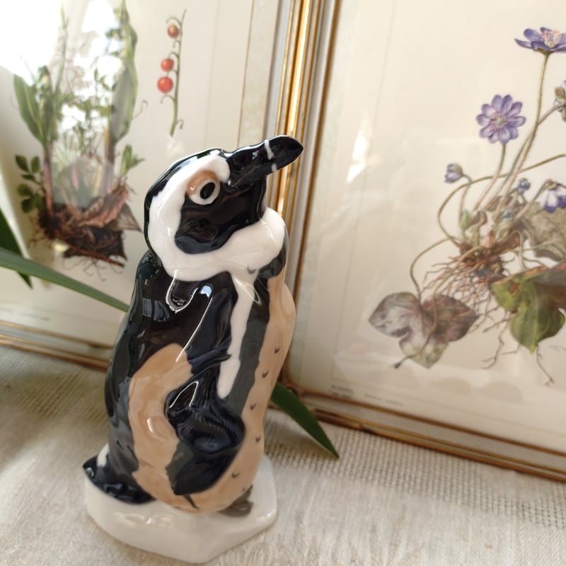 1910年頃Meissenマイセンのケープペンギン🐧PaulWalther原型🐧高さ約19