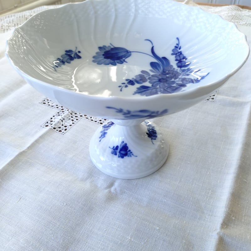 1969-1974年RoyalCopenhagenブルーフラワーカーブのコンポート高さ15.2