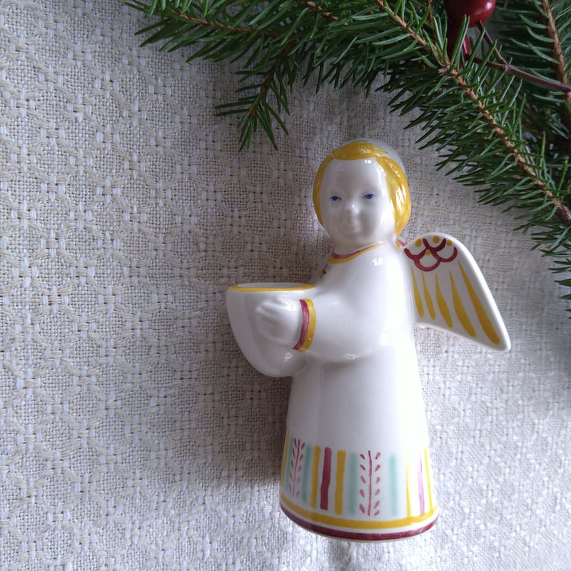 ★新品・未使用★ヘルビッヒ工房　キャンドルホルダー　星をもつ天使　クリスマス ☆新品・未使用☆ヘルビッヒ工房 キャンドルホルダー 星をもつ天使