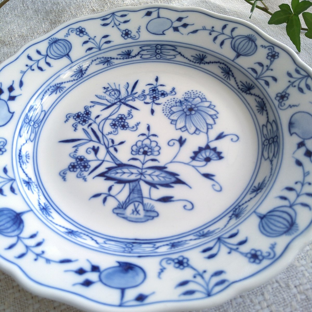 マイセン ブルーオニオン アイスプレート 5枚 アンティーク