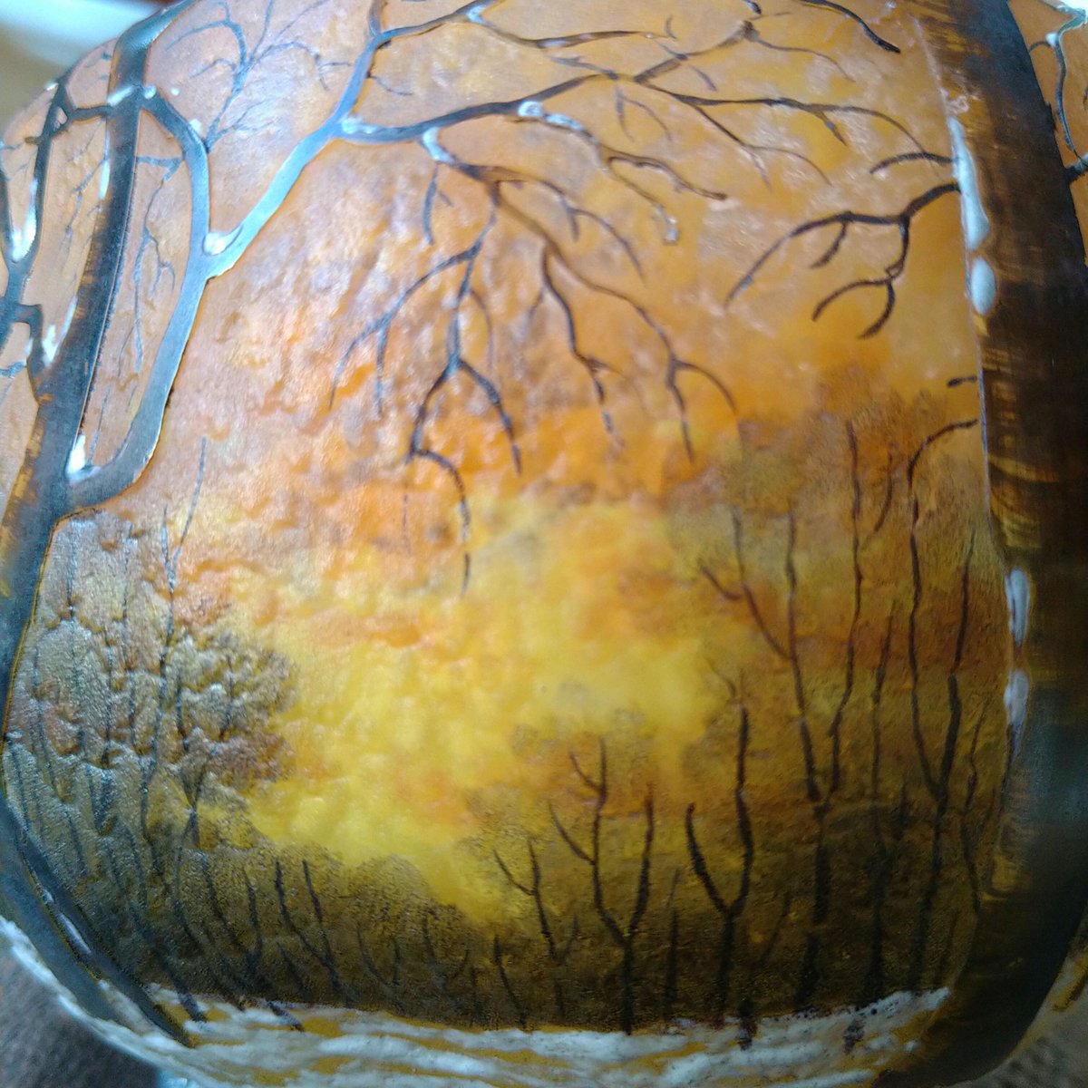 DaumNancyドームナンシー雪景色は高さ約9㎝H直径約12.5㎝D/Daum Nancy