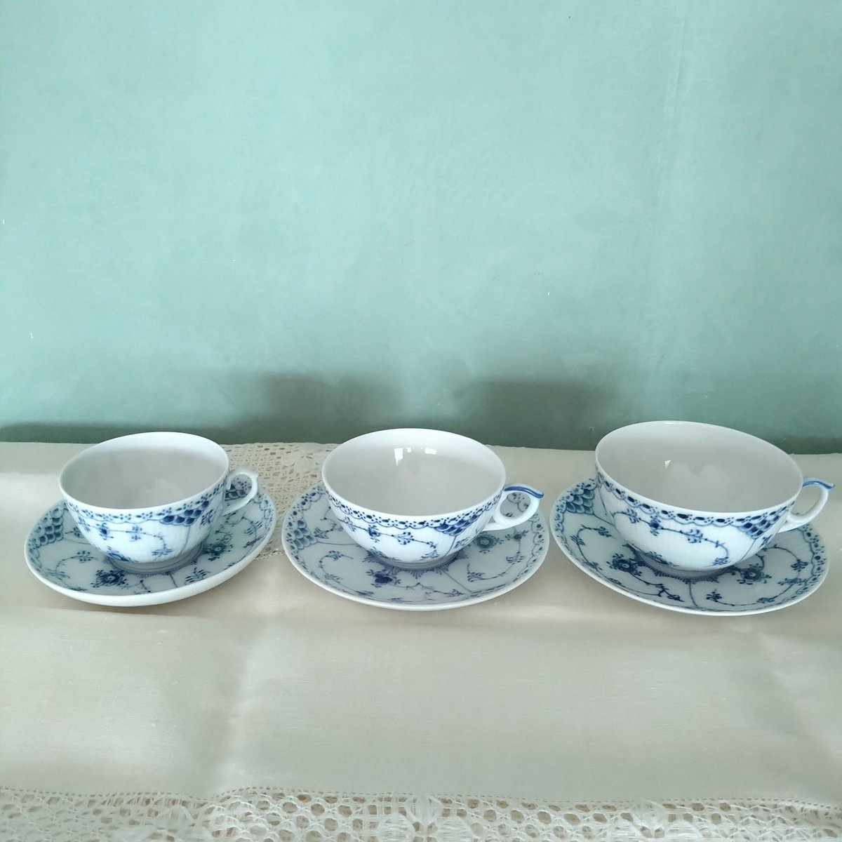 1960年代後半のRoyalCopenhagenブルーフルーテッドハーフレース