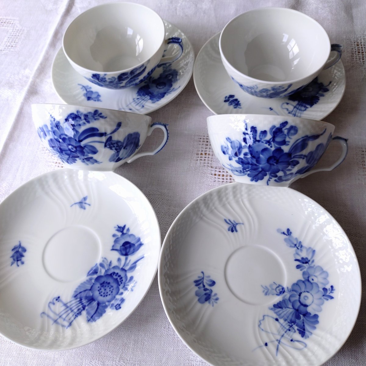 1960～1970年代RoyalCopenhagenブルーフラワーカーブのティーカップ
