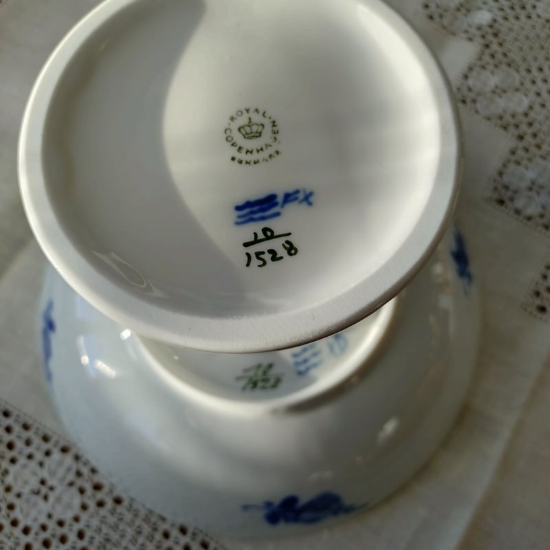 1969-1974年RoyalCopenhagenブルーフラワーカーブのコンポート高さ15.2