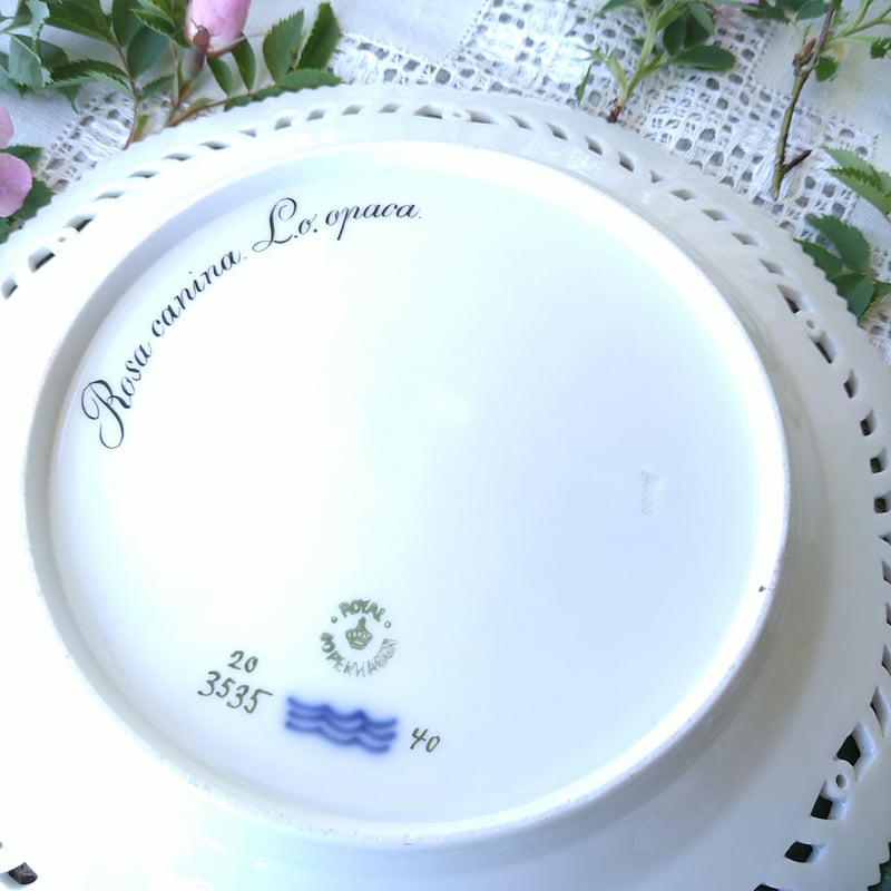 1889～1922年RoyalCopenhagenFloraDanicaフローラダニカ野ばらの