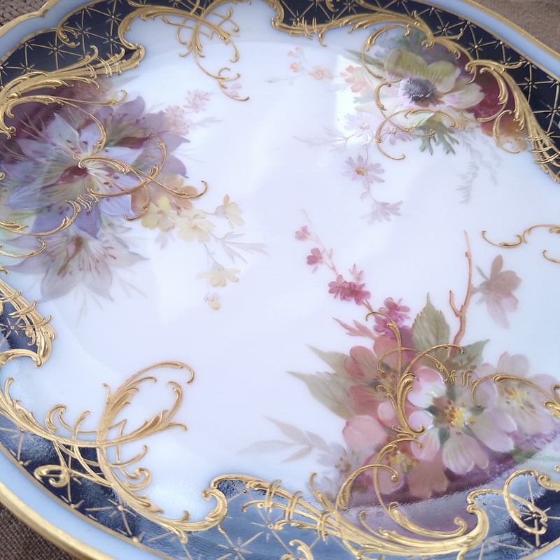 1912年KPMベルリンのソフトペインティングの花々とコバルト 1912年KPMベルリンのソフトペインティングの花々とコバルト