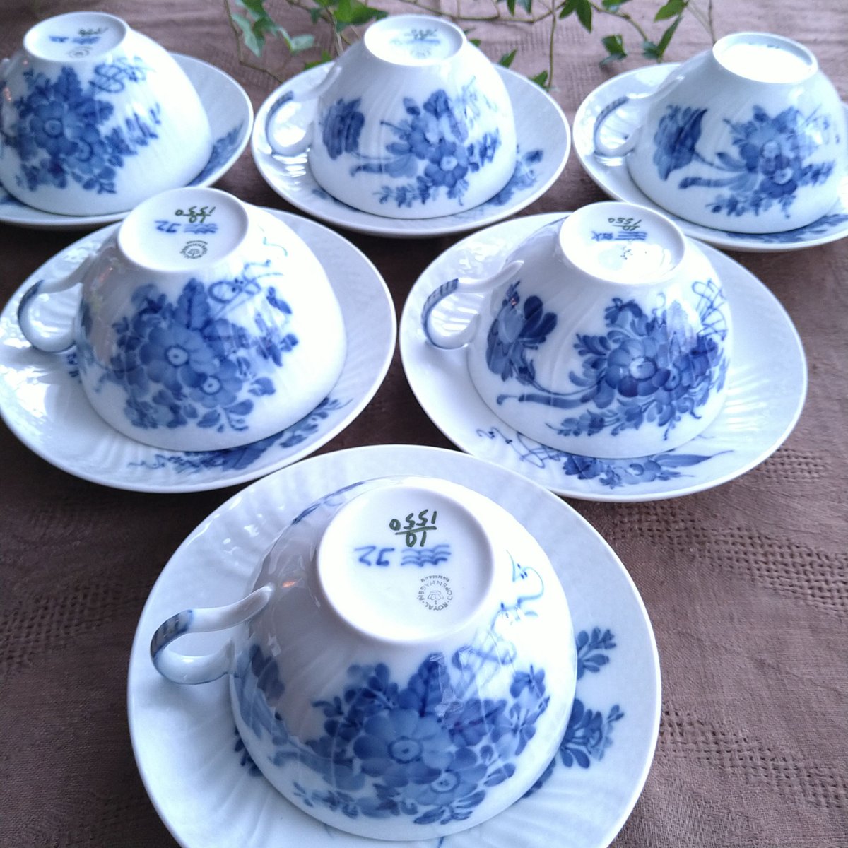 ブルーフラワーカーブ モーニングカップソーサー