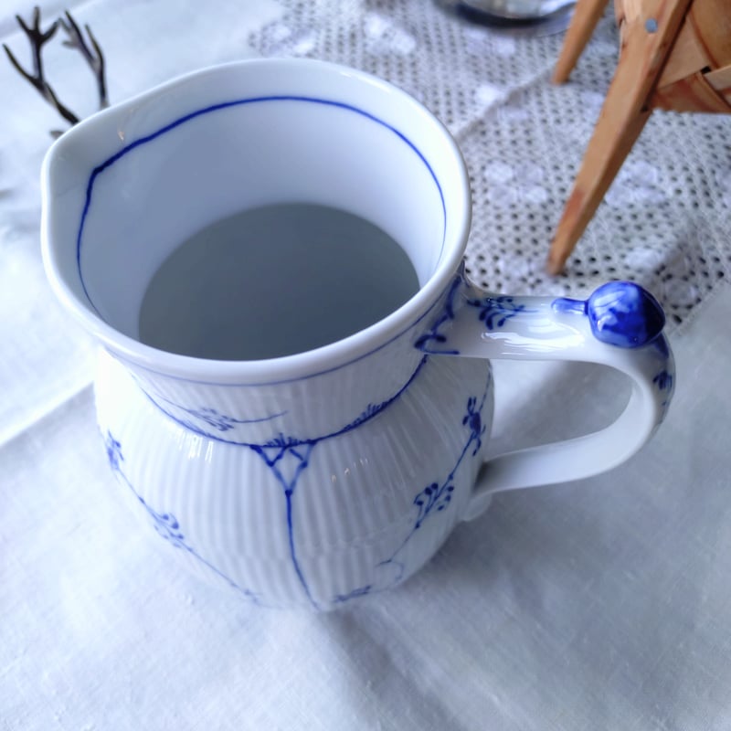 1955年RoyalCopenhagenブルーフルーテッドプレインの大きめジャグは高