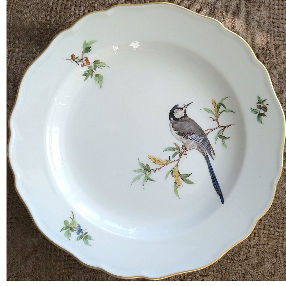 【新品未使用】マイセンインドの華 MEISSEN ケーキ皿　18センチ マイセン（Meissen） インドの華 グリーン 343310／00501 プレート