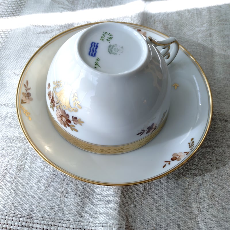 1924～1934年RoyalCopenhagenゴールデンバスケットのモーニングカップ 
