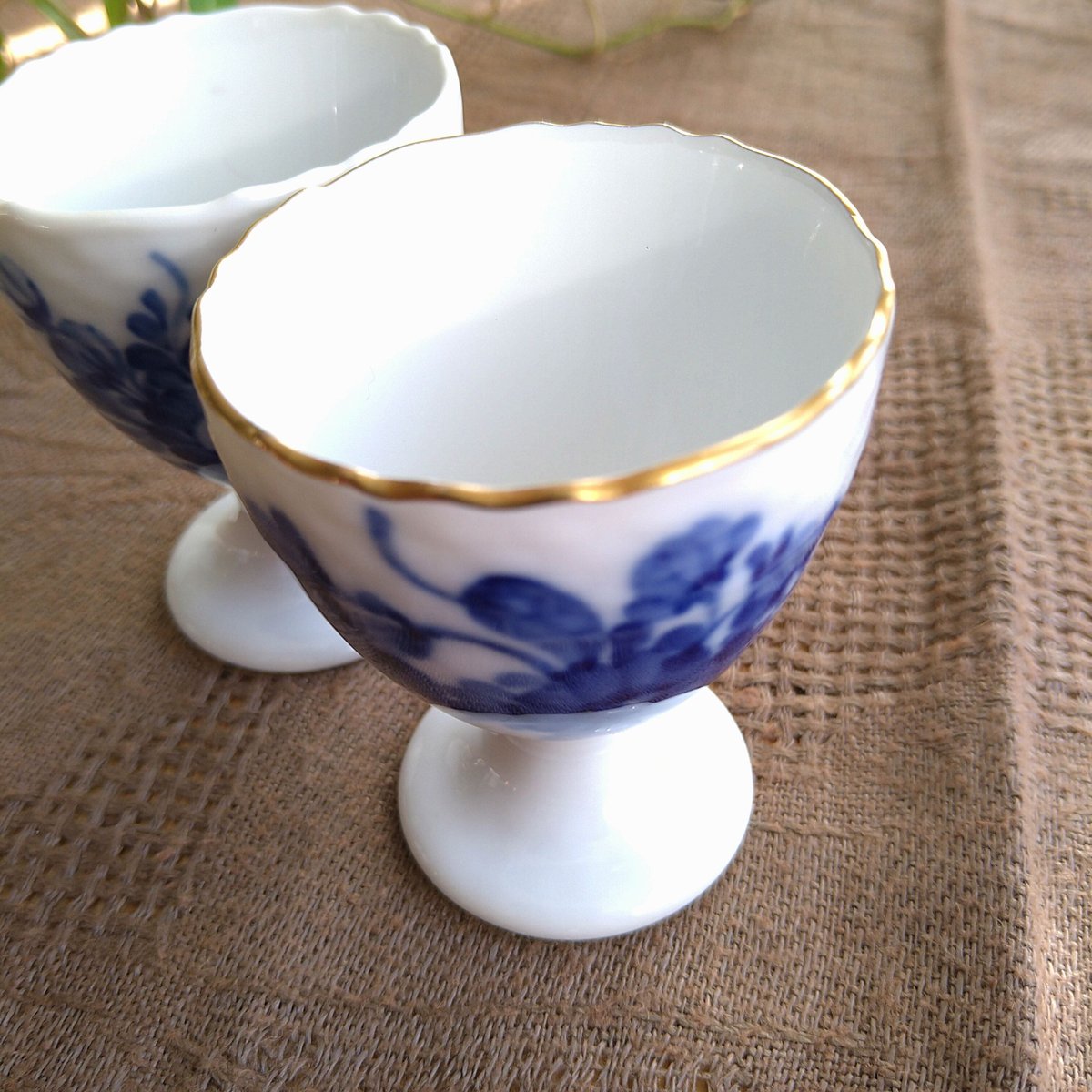 ブルーフラワー カーブ ソース ボート&スタンド 【公式通販】