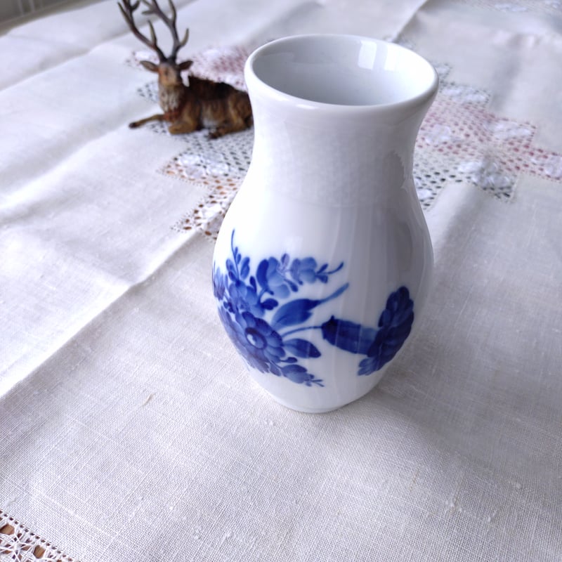 1980年～1984年のブルーフラワーカーブの花瓶/BlueFlowerCurveVase |