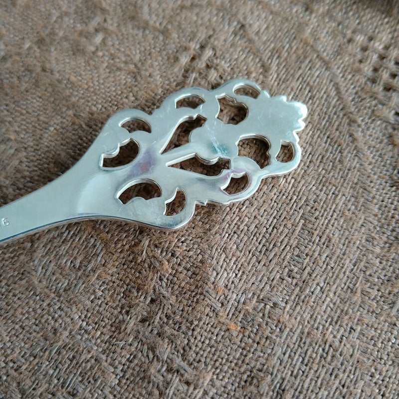 Norwayノルウェーのヴィンテージシルバーのデザートスプーン14.5