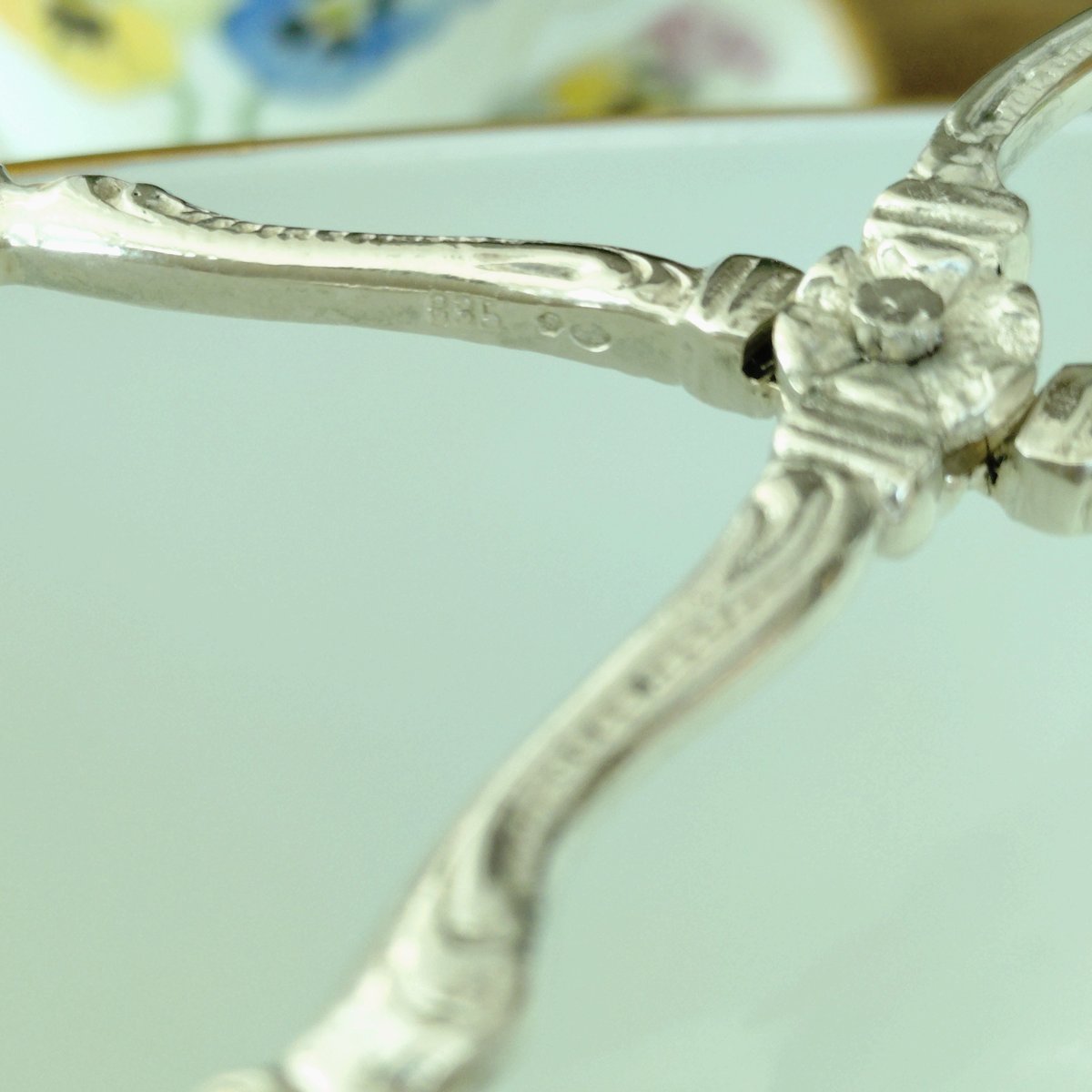 スウェーデンへのインポートシルバーケーキトング重さ約54g長さ約16㎝L