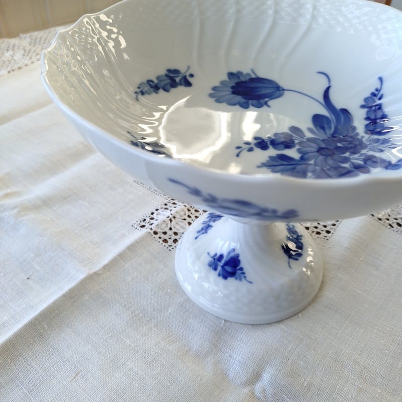 1969-1974年RoyalCopenhagenブルーフラワーカーブのコンポート高さ15.2