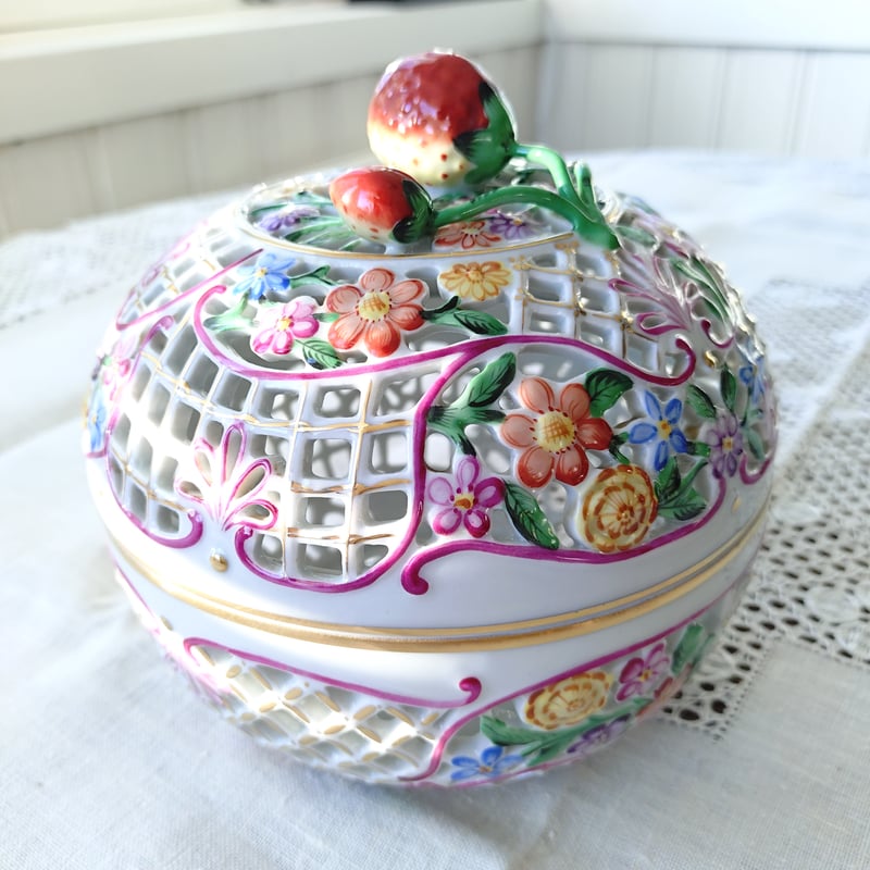 HEREND ヘレンド ファンタジー シリーズ ボンボニエール　未使用 楽天市場】ヘレンド ファンタジー ボンボニエール(6211/C) 送料込み