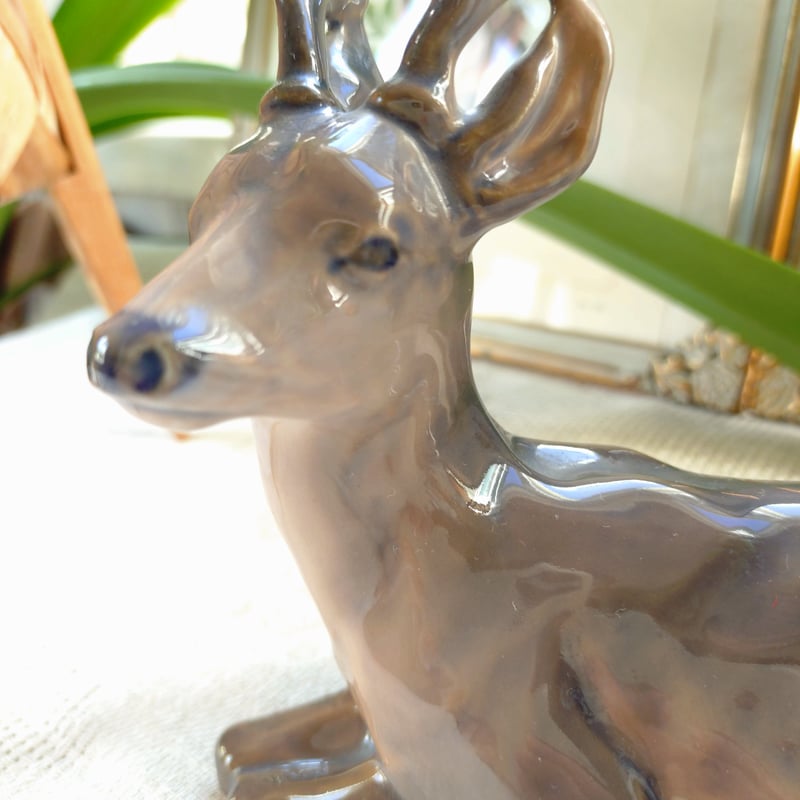 1969～1974年RoyalCopenhagenの鹿🦌高さ約15㎝H、足からお尻まで約16㎝