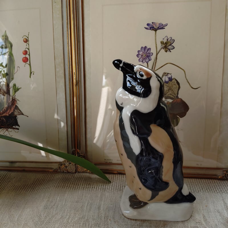 1910年頃Meissenマイセンのケープペンギン🐧PaulWalther原型🐧高さ約19