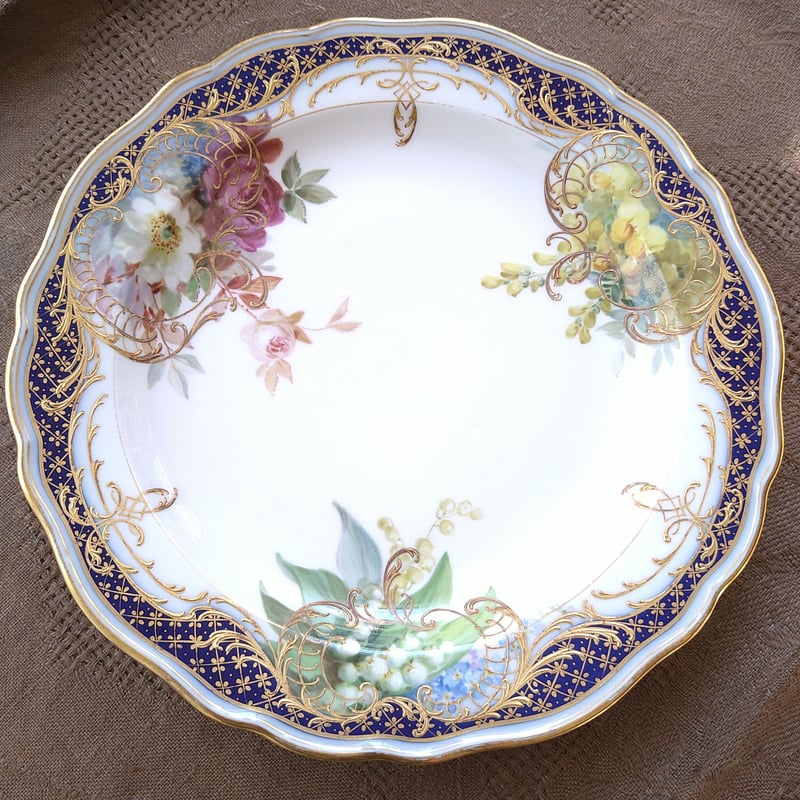 Seiko　マイセン Meissen フルーツ コバルト 金彩 Seiko マイセン Meissen フルーツ コバルト 金彩 MEISSEN