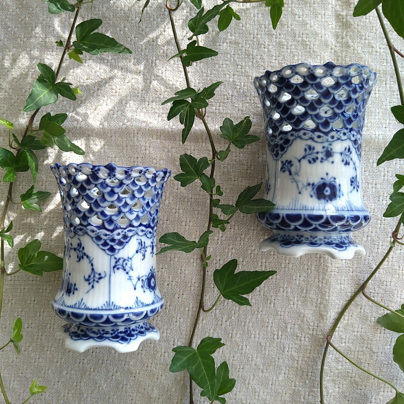 ロイヤルコペンハーゲン ブルーフルーテッド フルレース シガーホルダー