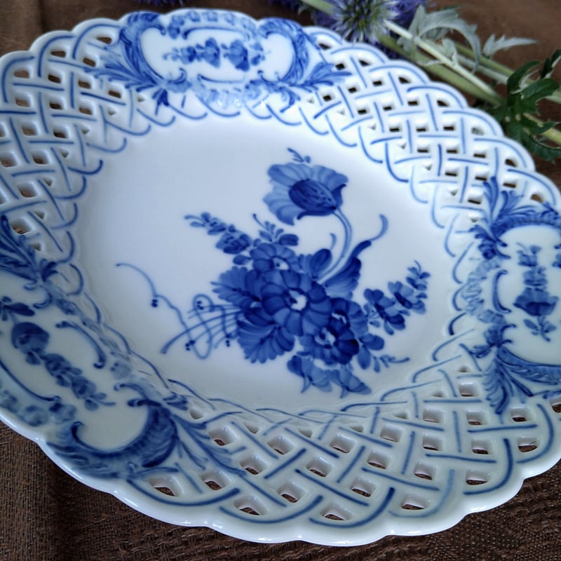 1975~1979年のRoyalCopenhagenブルーフラワーのオープンワーク 1975~1979年のRoyalCopenhagenブルーフラワーのオープンワーク