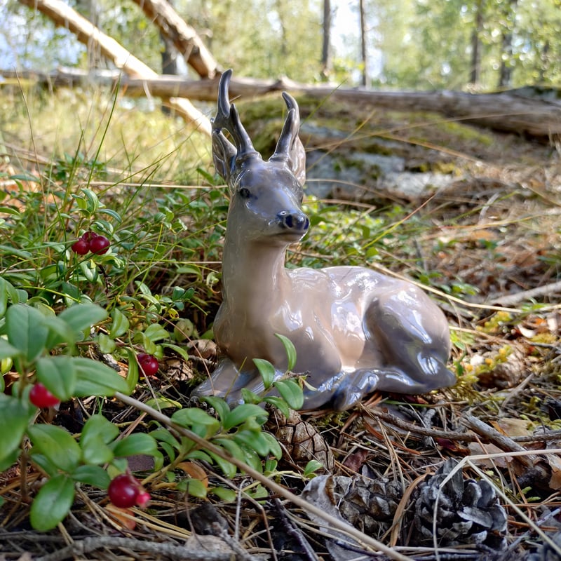 1969～1974年RoyalCopenhagenの鹿🦌高さ約15㎝H、足からお尻まで