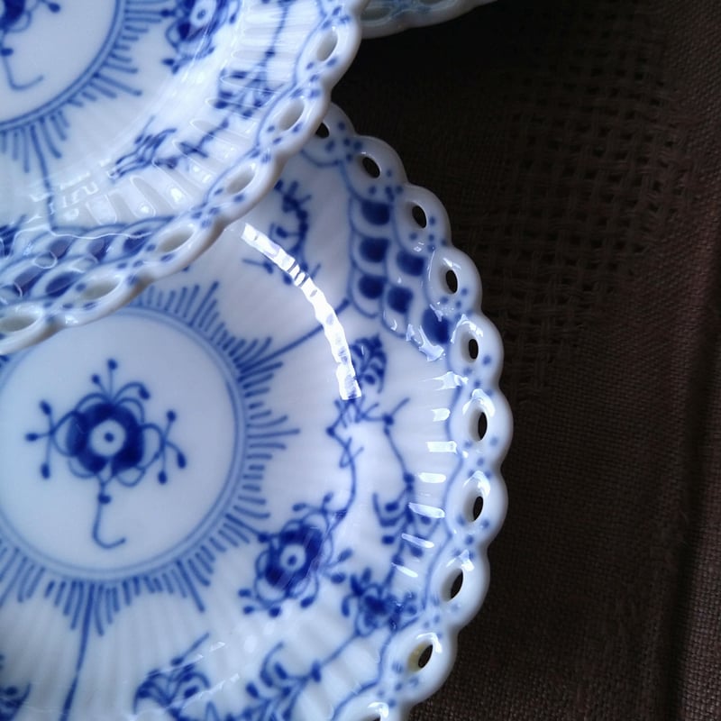 ロイヤルコペンハーゲンフルレースバターパット2枚1145