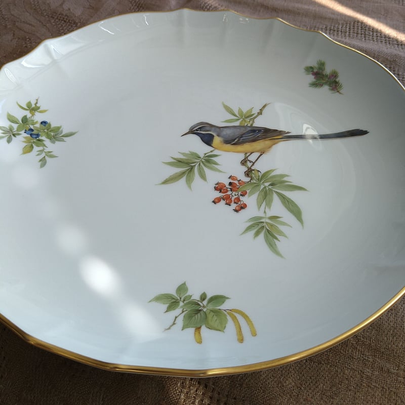 マイセン 絵皿 鳥 meissen