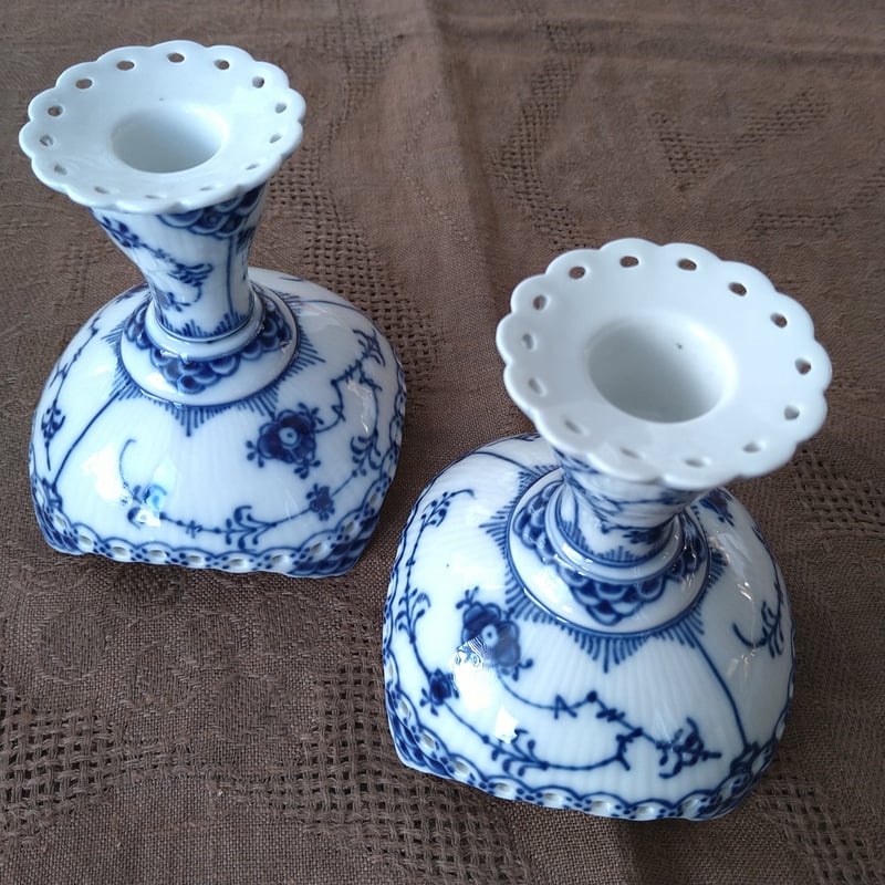 lb88888 ロイヤルコペンハーゲン フルレース キャンドルスタンド 1975～1979年RoyalCopenhagenフルレースキャンドルスタンド、ペア/Full