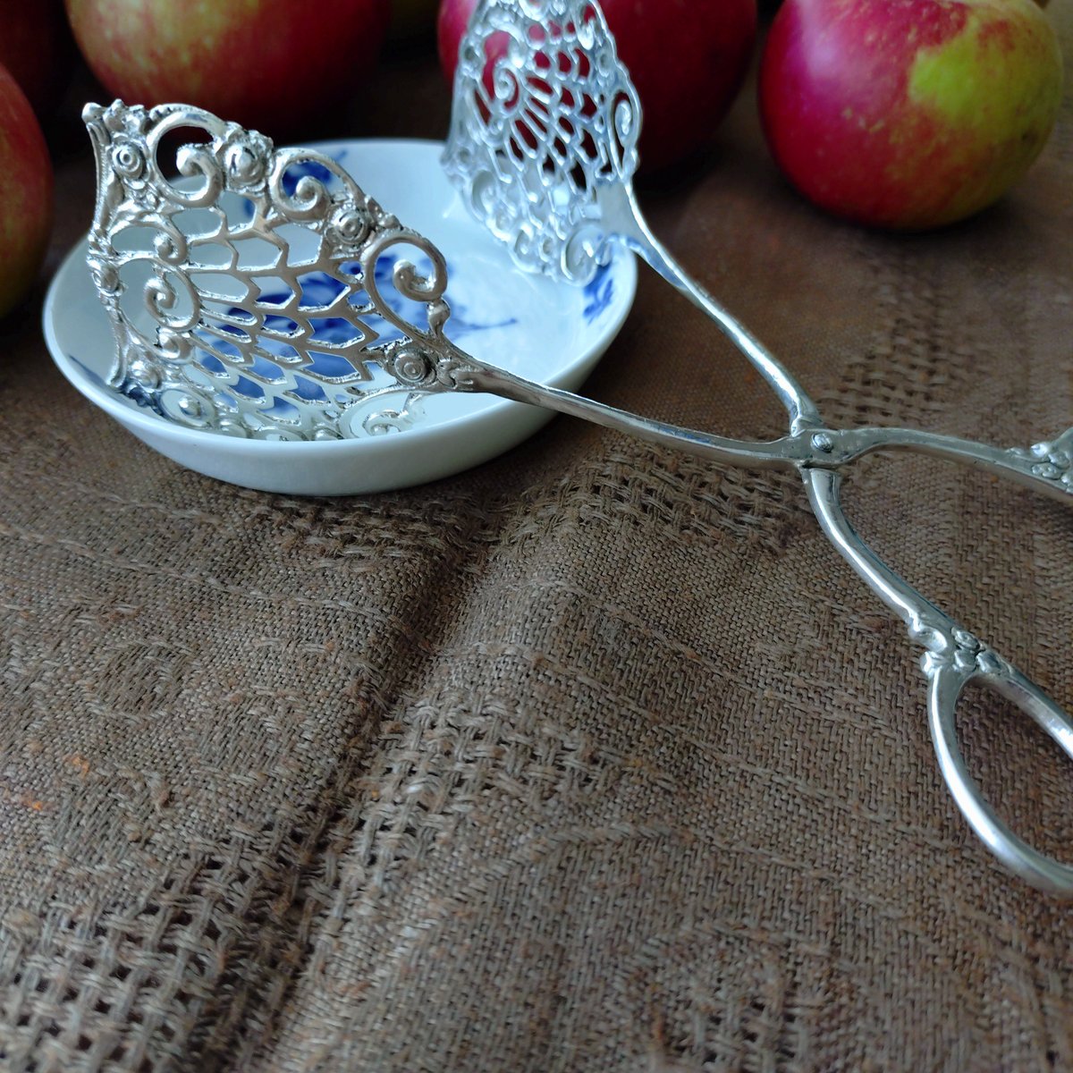 1933年スウェーデンJ.M.Johansson社シルバー830ケーキトング長さ約16