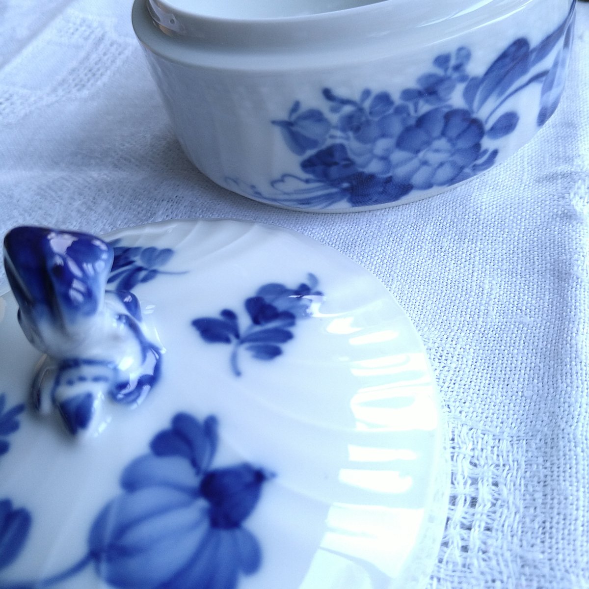 ロイヤルコペンハーゲン☆ブルーフラワー29cmプカーブラウンドプラター