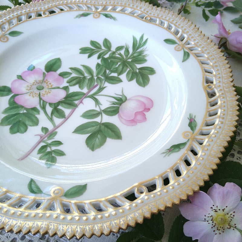 1889～1922年RoyalCopenhagenFloraDanicaフローラダニカ野ばらの