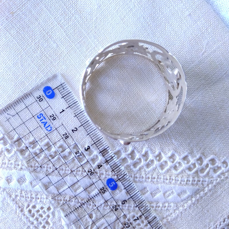 ALBO/AlbertBodemerドイツシルバー835のナプキンリング直径約3.5～3.6㎝