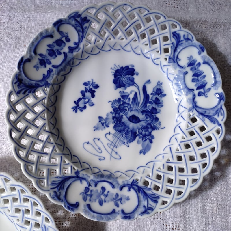 ロイヤルコペンハーゲン　オープンワークプレート ROYAL COPENHAGEN (ロイヤル・コペンハーゲン) オープンワーク角