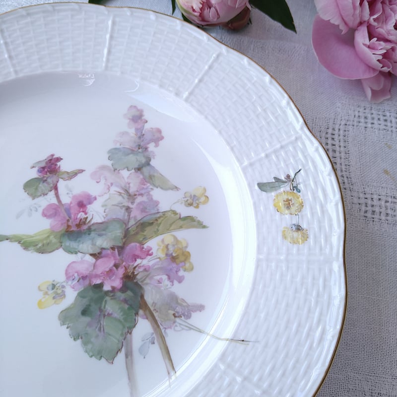  Meissen 花柄皿 直径約22cm Amazon.co.jp: マイセン プレート□ベーシックフラワー ブーケ 五つ花