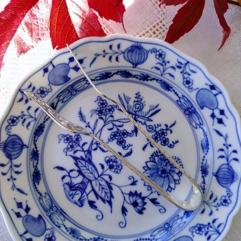 シルバートング アンティーク シルバー830のトングは長さ約14㎝L重さ約34g | アンティーク田中