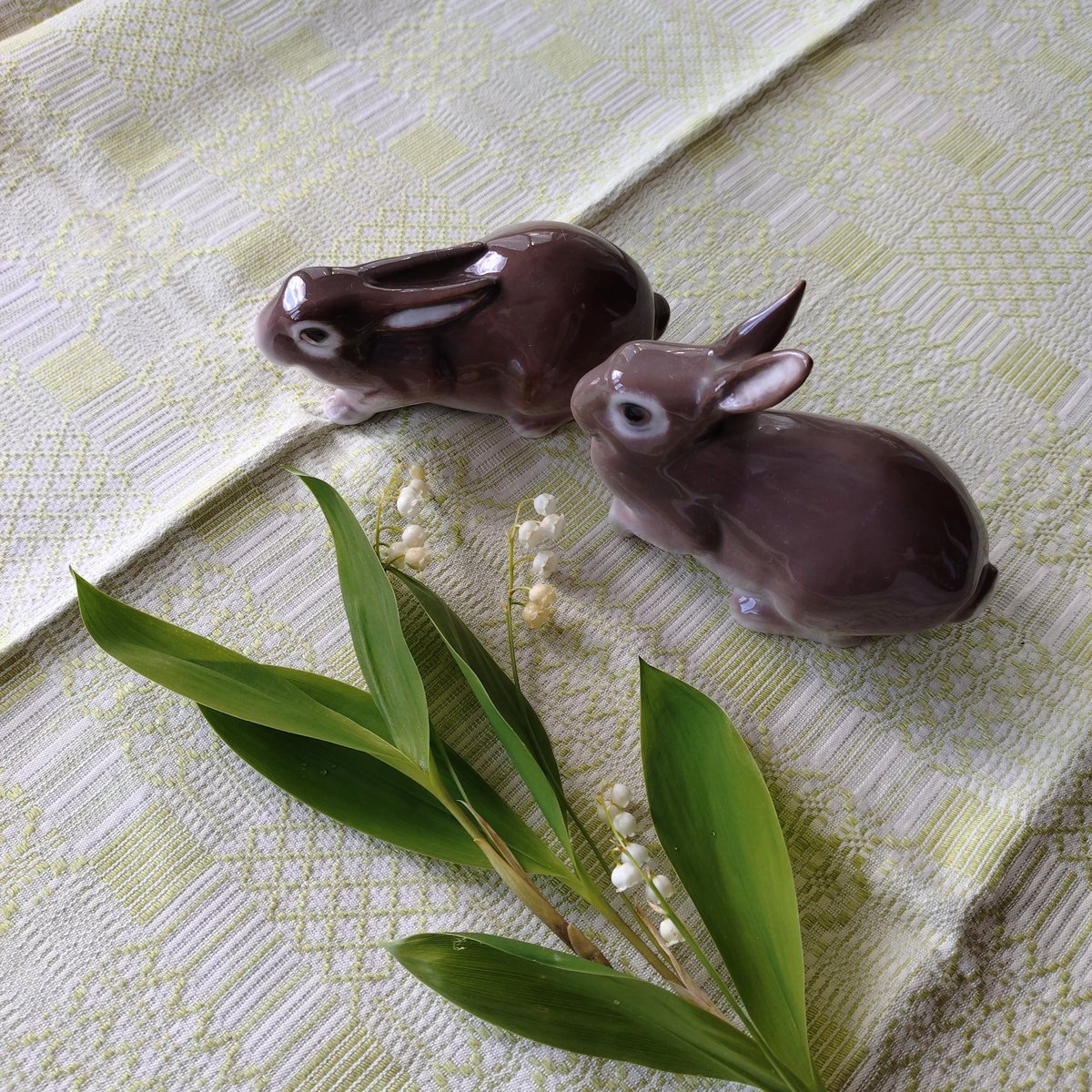 Bing＆Grondahlビングオーグレンダールの茶色うさぎ🐰は体長約