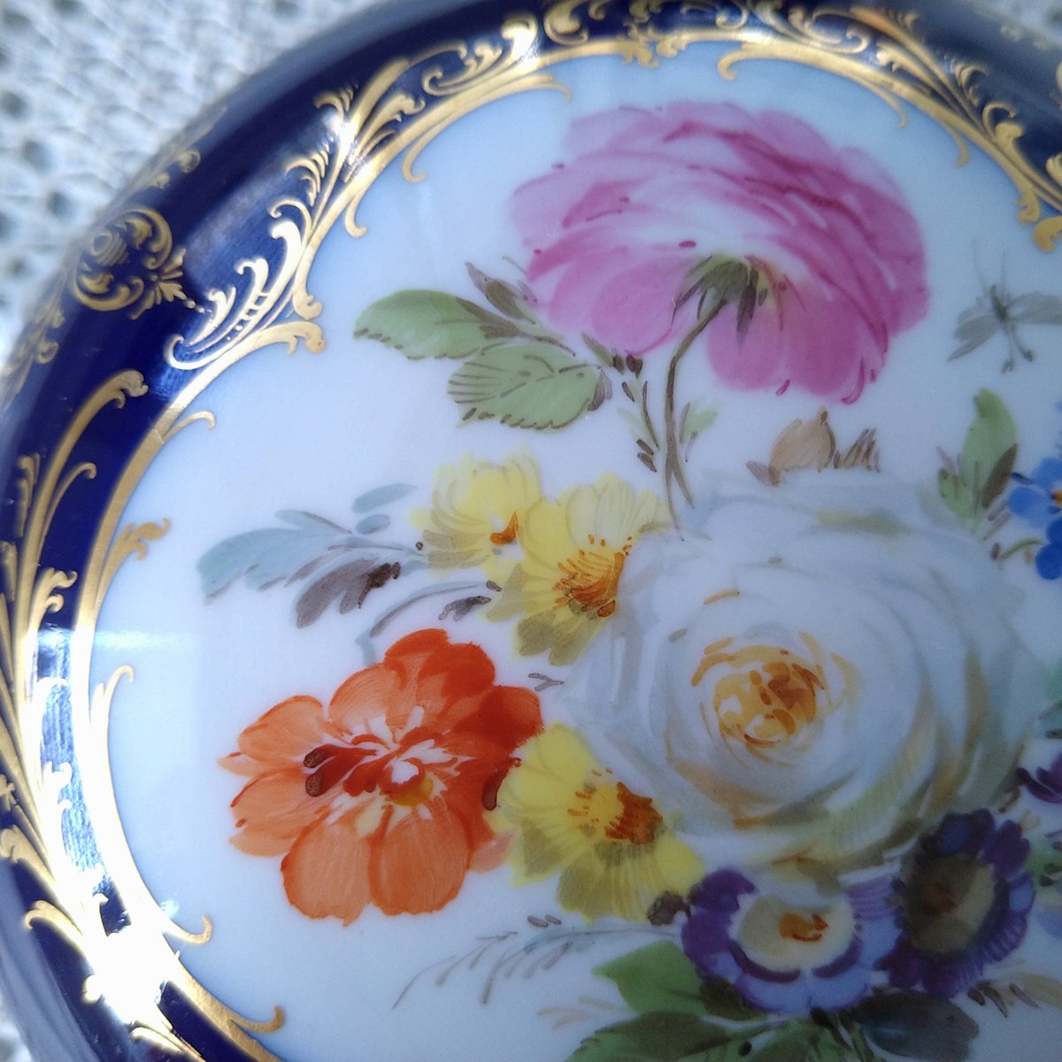 Meissen（マイセン 1825～1924 コバルト金彩　プレート　26.5㎝ Meissen（マイセン 1825～1924 コバルト金彩 プレート 26.5