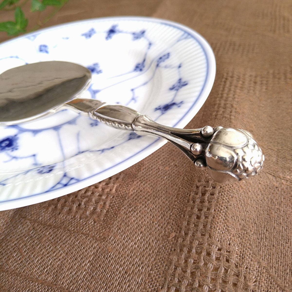 GeorgJensenオーナメンタルNo38のケーキサーパー20㎝L/Ornamental N