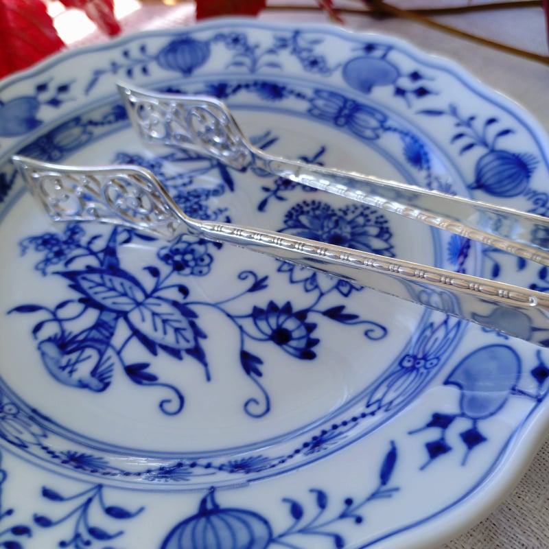 シルバー830のトングは長さ約14㎝L重さ約34g | アンティーク田中