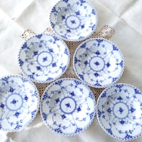 RoyalCopenhagenフルレースのバタープレート直径約7.5㎝/FullLace Bu