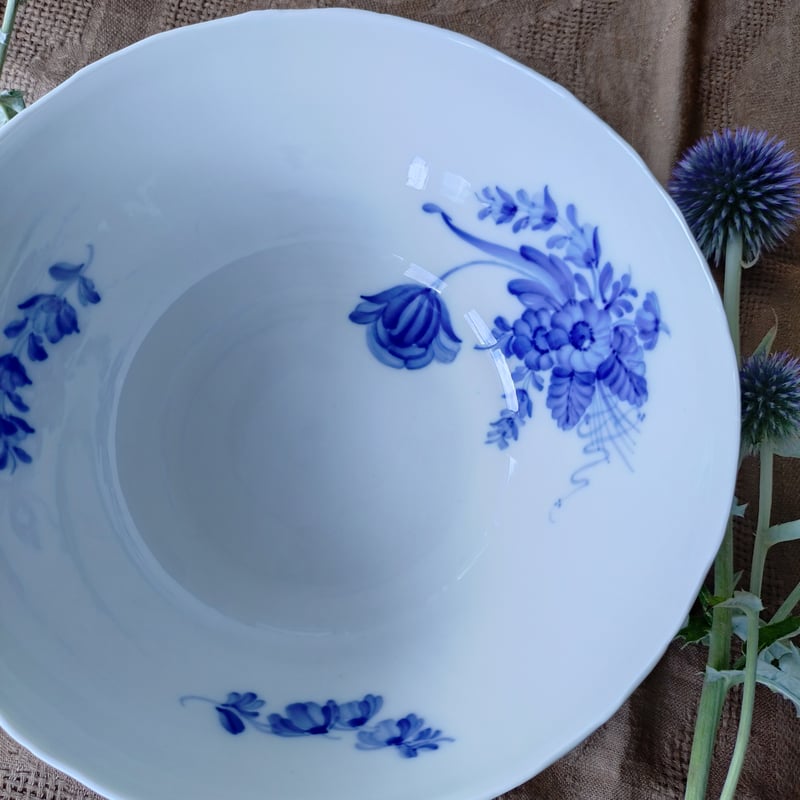 1980年代RoyalCopenhagenロイヤルコペンハーゲンブルフラワーカーブの