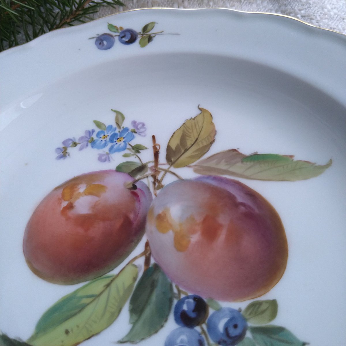 希少✤1924年以前マイセン(Meissen)『リンゴの収穫』 希少✤1924年以前