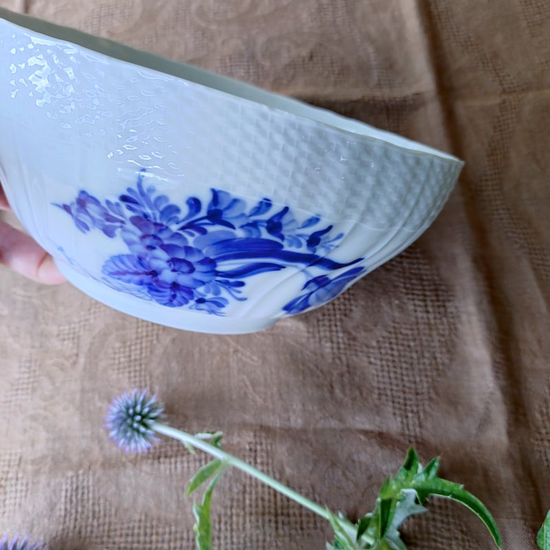 1980年代RoyalCopenhagenロイヤルコペンハーゲンブルフラワーカーブの